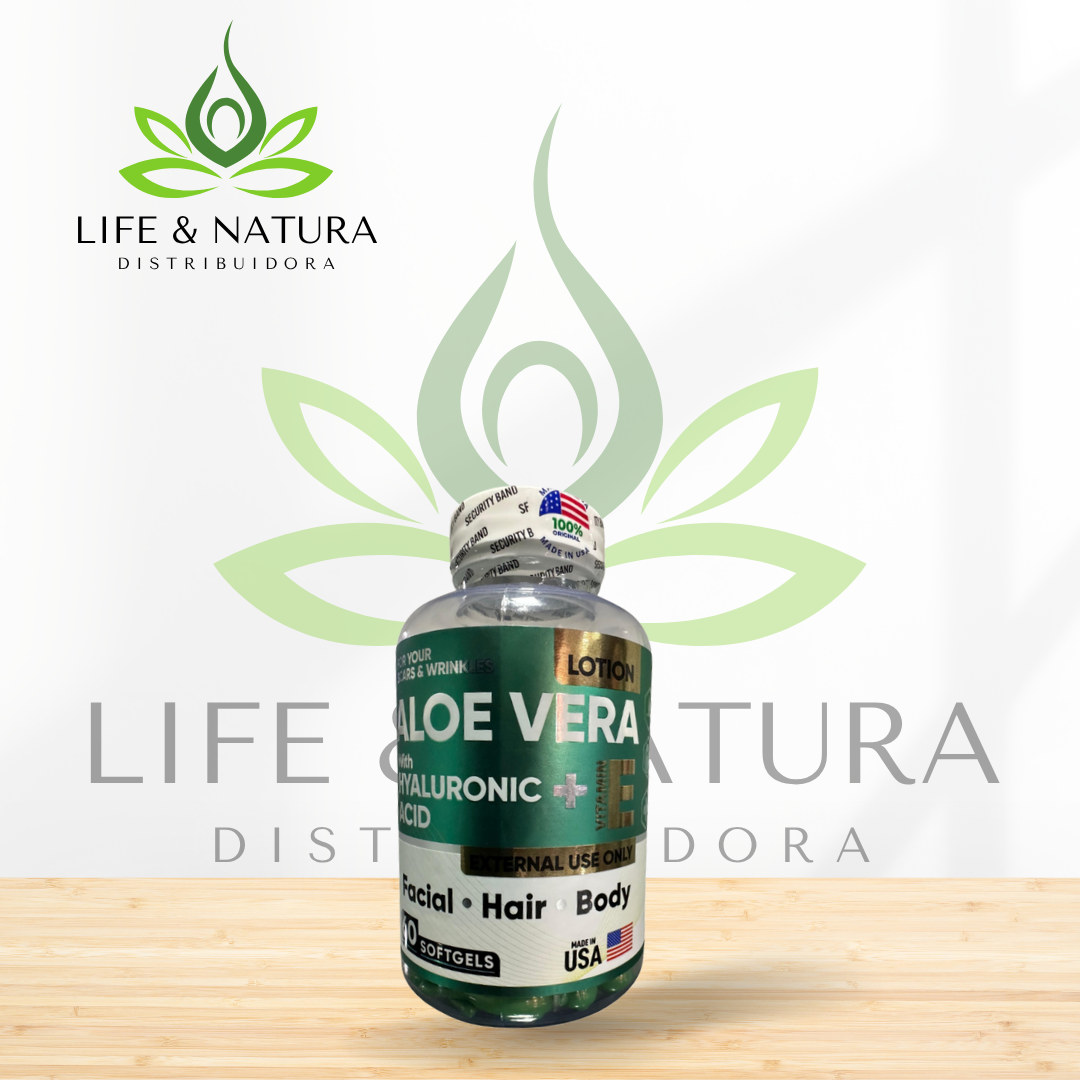 🌿 Aloe Vera con Ácido Hialurónico Facial X 60 ✨